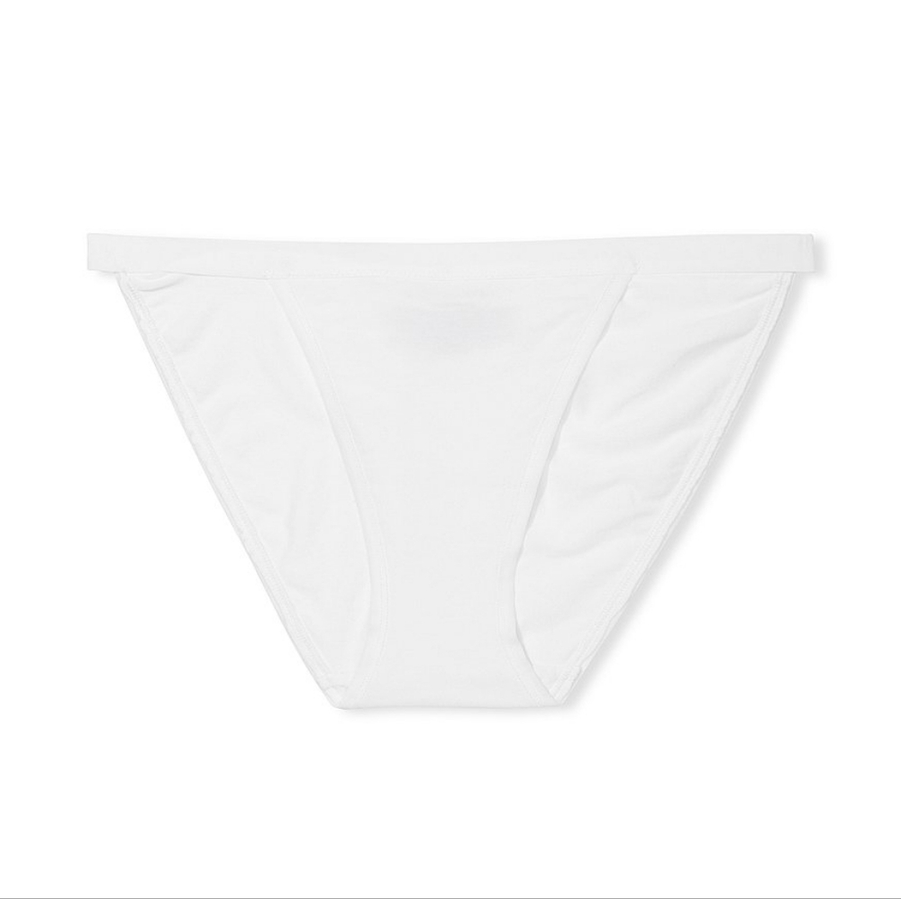 *NWOT* Victoria's Secret Medium White Stretch Cotton String Bikini Panty